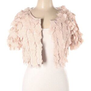 H&M Pink Heart Petal  Bolero Jacket Valentine sz L NWT $60